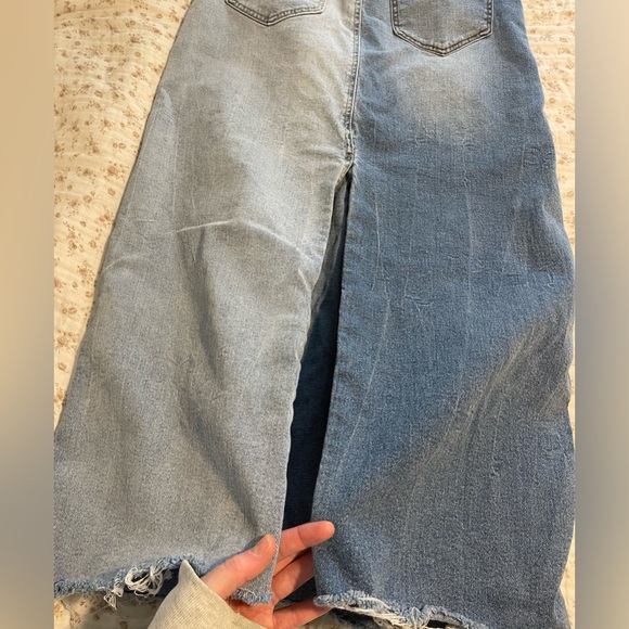 Jessica Simpson Two-Tone Blue Jean Skirt - Picture 5 of 8